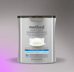 heavy duty dishwasher packs - free + clear, 26 ct