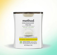 dishwasher packs - lemon mint, 30 ct