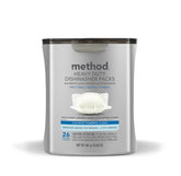 heavy duty dishwasher packs - free + clear, 26 ct