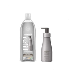 foaming hand wash starter set - violet + lavender, 38 fl oz