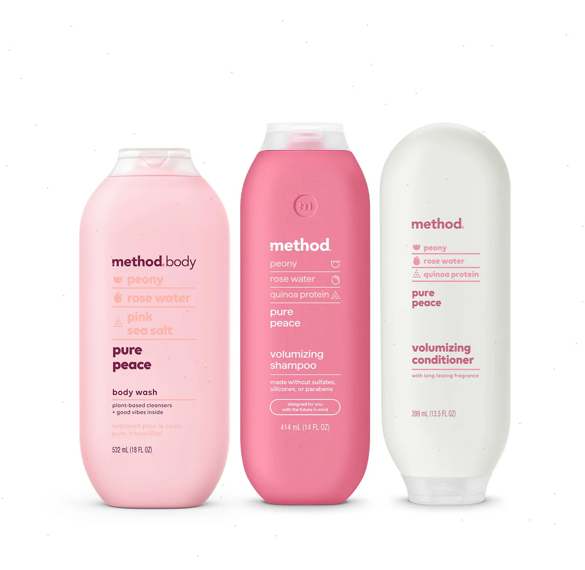 shower trio - pure peace, 45.5 oz