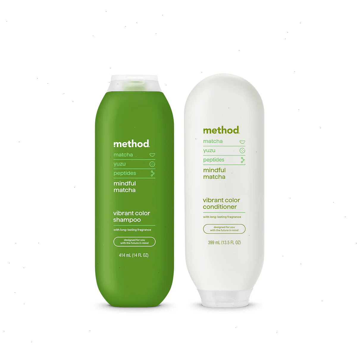 vibrant color shampoo + conditioner bundle - mindful matcha, 27.5 oz